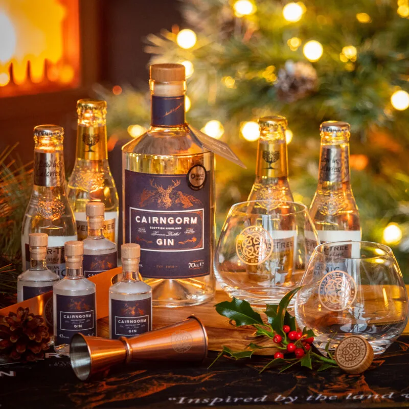 Luxury Festive Gift Set With Stemmed Glasses - Customisable