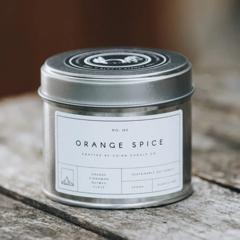 Orange Spice Tin Candle