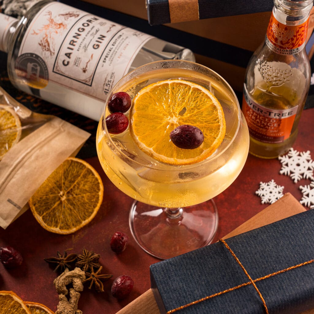 festive gin and spiced ginger